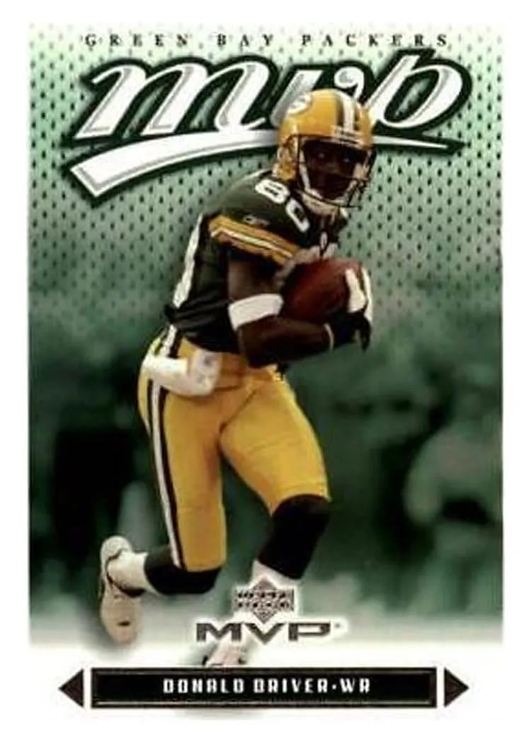 2003 Upper Deck MVP Donald Driver #36 card