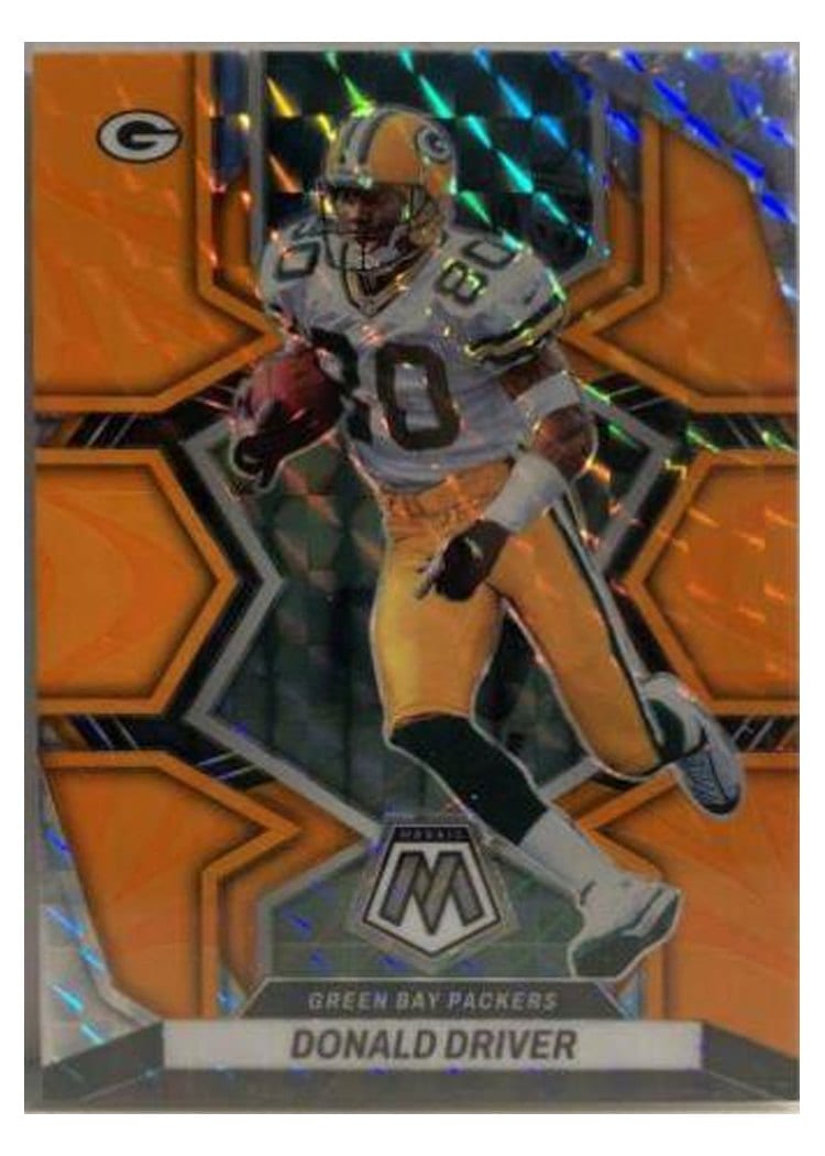 2022 Panini Mosaic Base Set Donald Driver Reactive Orange #250 card