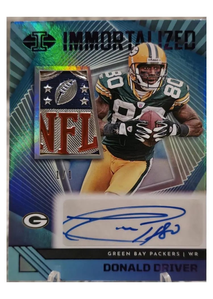 2023 Panini Illusions Immortalized Jersey Autograph Donald Driver #IJA-DD card