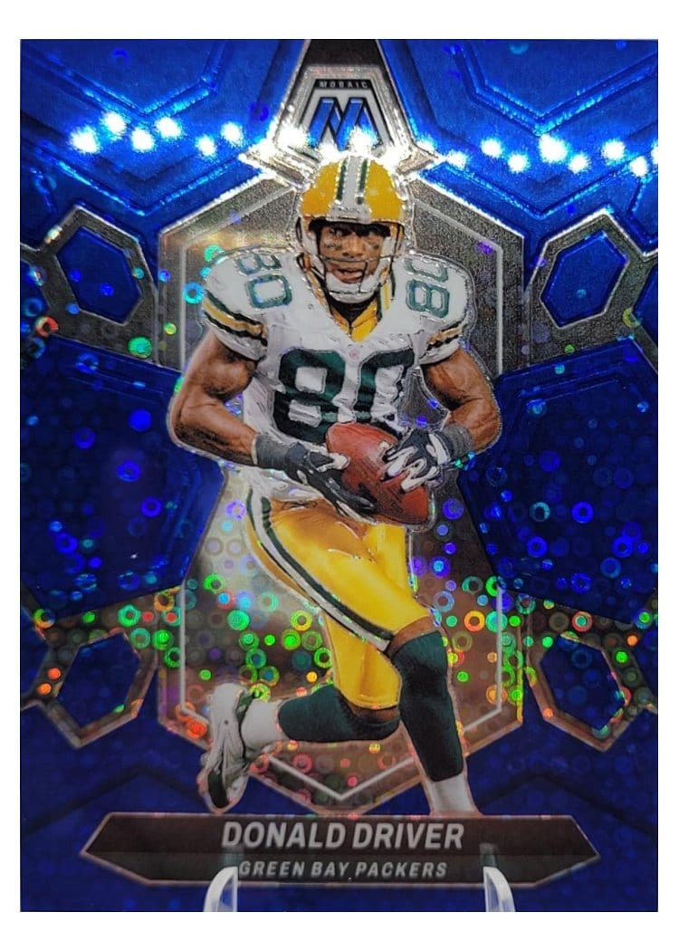2024 Panini Mosaic Base Set Donald Driver No Huddle Blue #248 card
