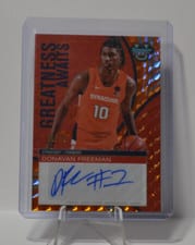 2024-25 Bowman's Best University Greatness Awaits Autographs Donavan Freeman #GAA-DF card