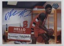 2024-25 Bowman University Chrome Campus Dorm Signatures Donavan Freeman #CDS-DF card