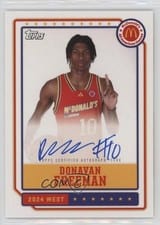 2024 Topps Chrome McDonald's All-American Event Autographs Donavan Freeman #EA-DF card