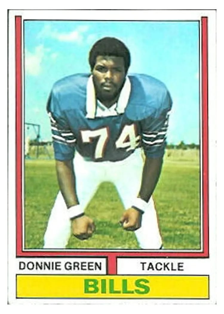 1974 Topps Donnie Green #27 card
