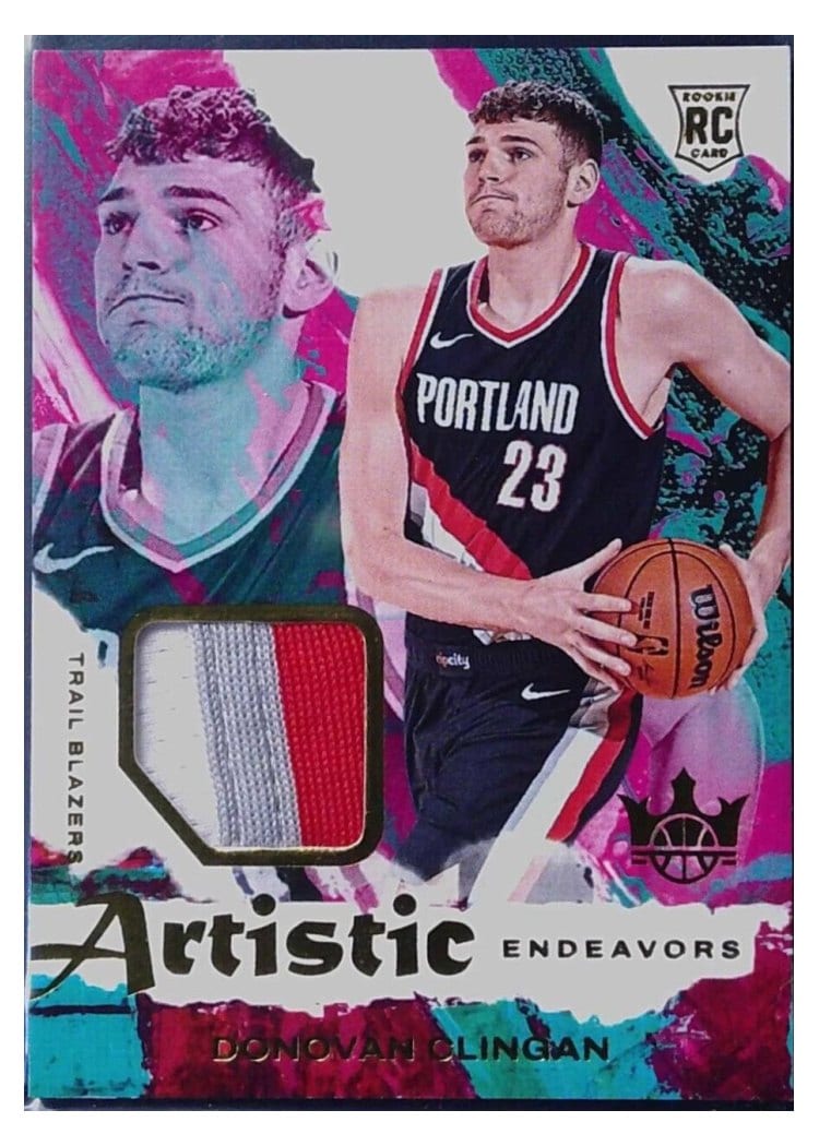 2024-25 Panini Court Kings Artistic Endeavors Relics Donovan Clingan #AE-DVC card