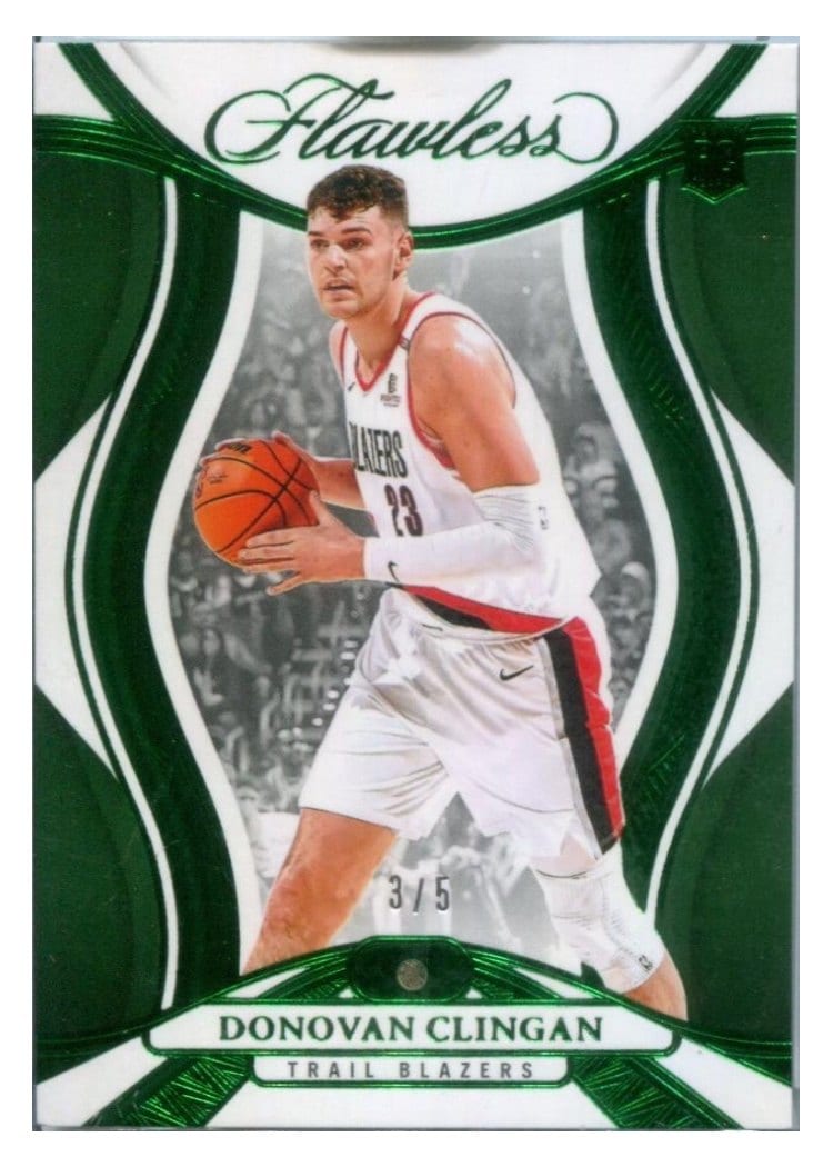 2024-25 Panini Flawless Base Gems Donovan Clingan #81 card