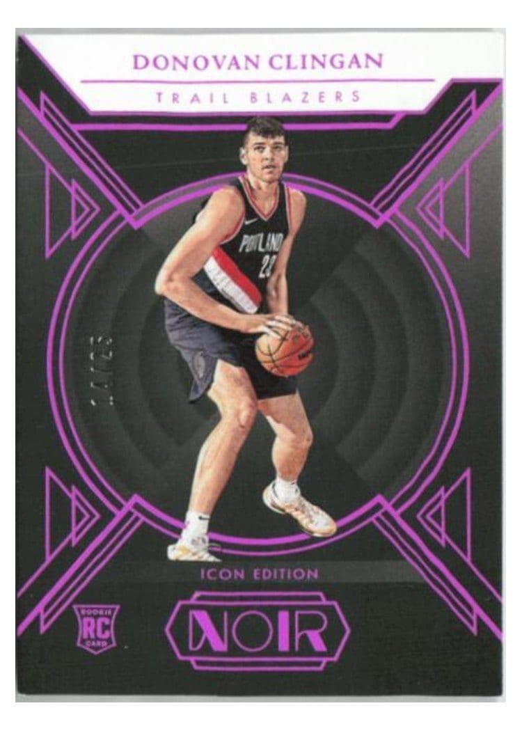 2024-25 Panini Noir Base Set Donovan Clingan #195 card