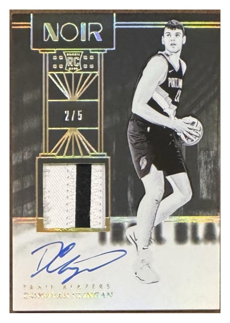 2024-25 Panini Noir Base Set Donovan Clingan #303 card