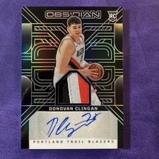 2024-25 Panini Obsidian Rookie Jersey Ink Donovan Clingan #RJI-CLG card
