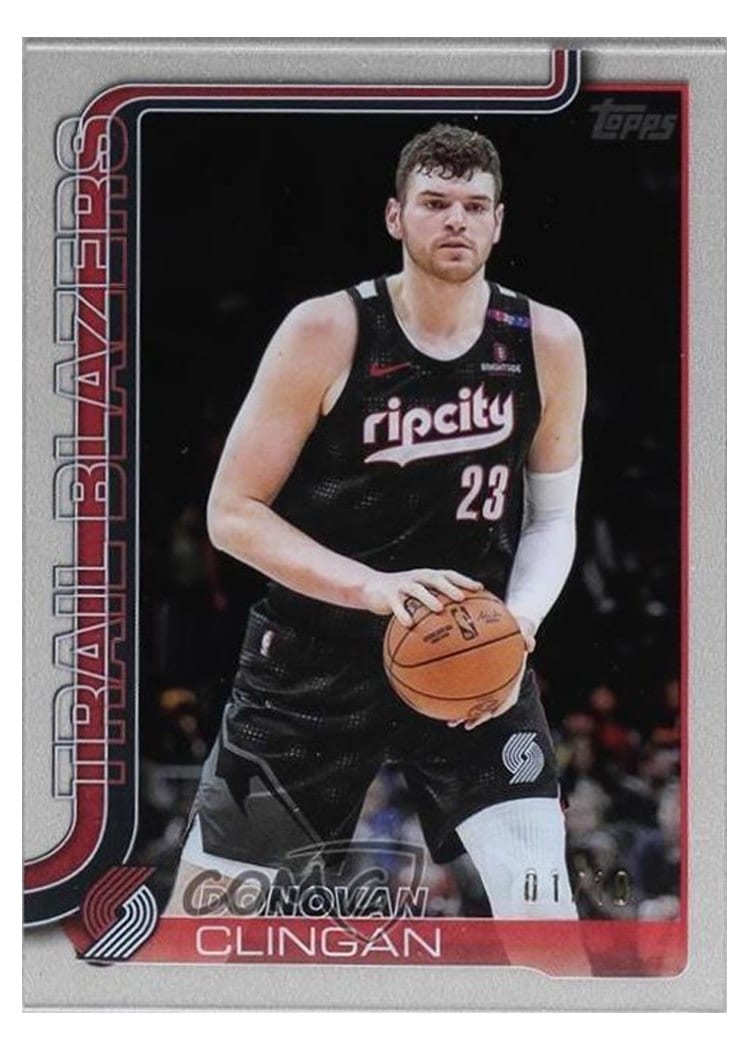 2025-26 Topps Base Set Donovan Clingan #126 card