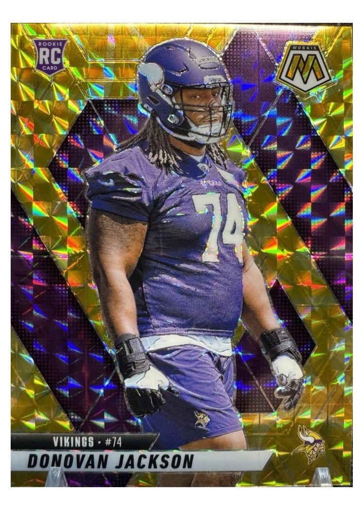2025 Panini Mosaic Base Set Donovan Jackson Reactive Yellow #388 card