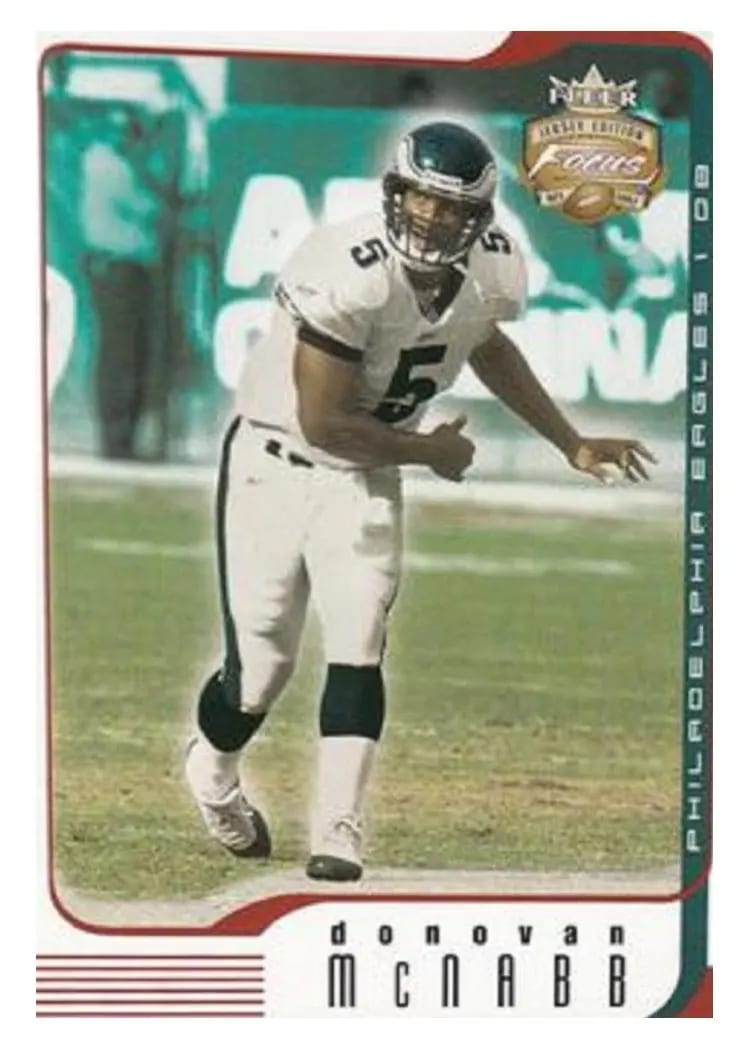 2002 Fleer Donovan McNabb #5 card