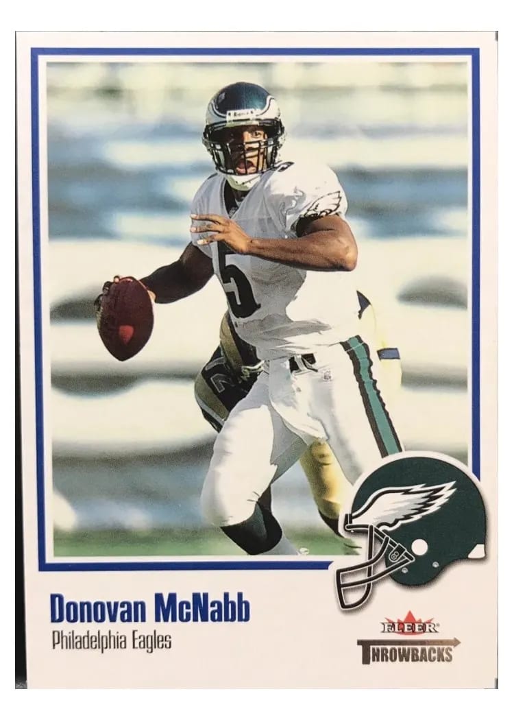 2002 Fleer Throwbacks Donovan McNabb #97 card