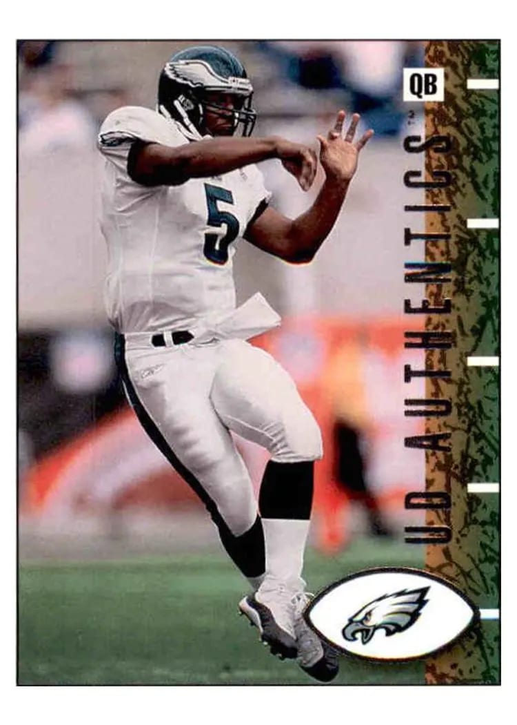 2002 Upper Deck Authentics Donovan McNabb #65 card