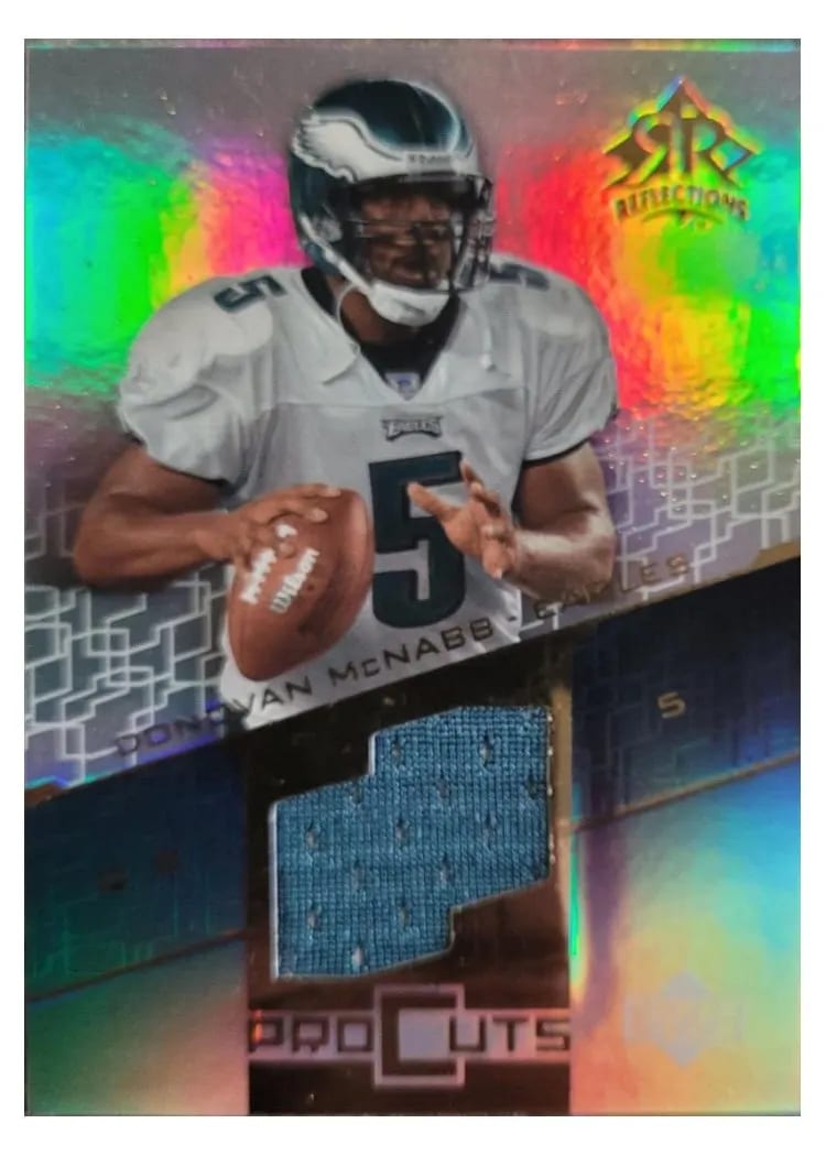 2004 Upper Deck Reflections Pro Cuts Donovan McNabb #PC-DO card