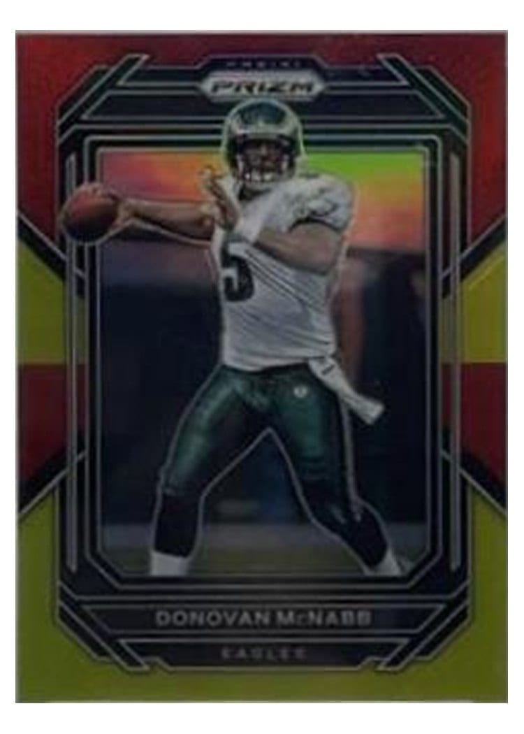 2022 Panini Prizm Base Set Donovan McNabb Red Yellow #242 card