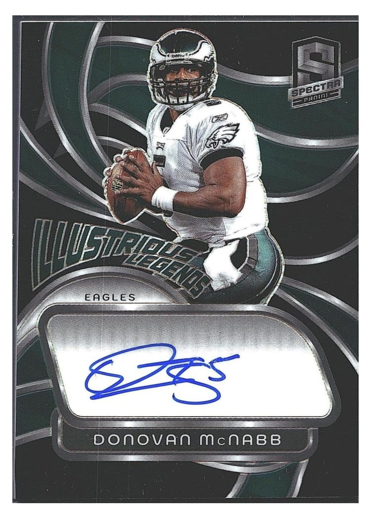 2024 Panini Spectra Illustrious Legends Autographs Donovan McNabb #IL-DMB card