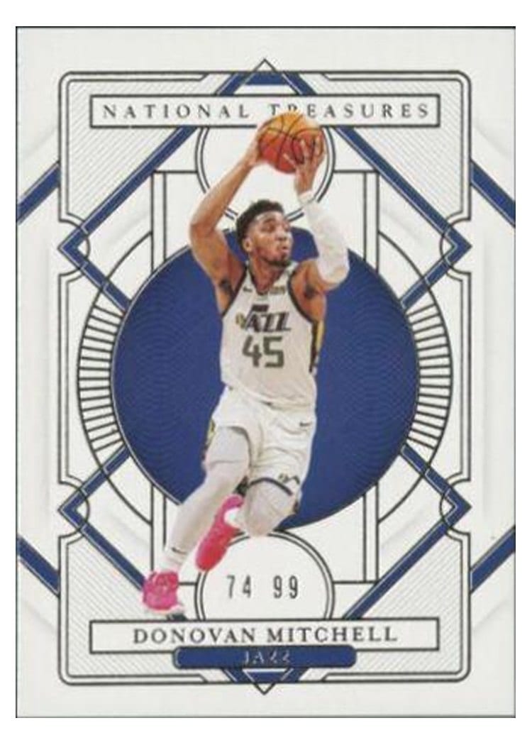 2020-21 Panini National Treasures Base Set Donovan Mitchell #84 card