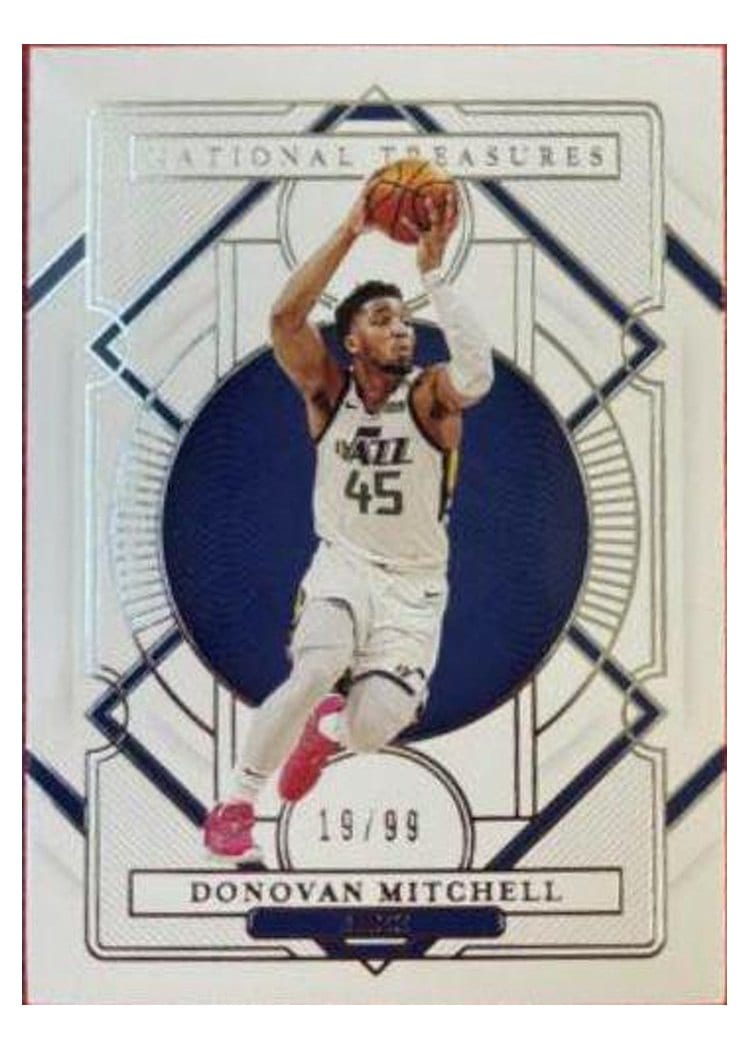 2020-21 Panini National Treasures Base Set Donovan Mitchell #84 card