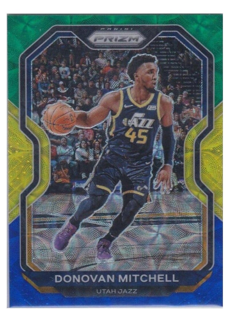 2020-21 Panini Prizm Base Set Donovan Mitchell #67 card