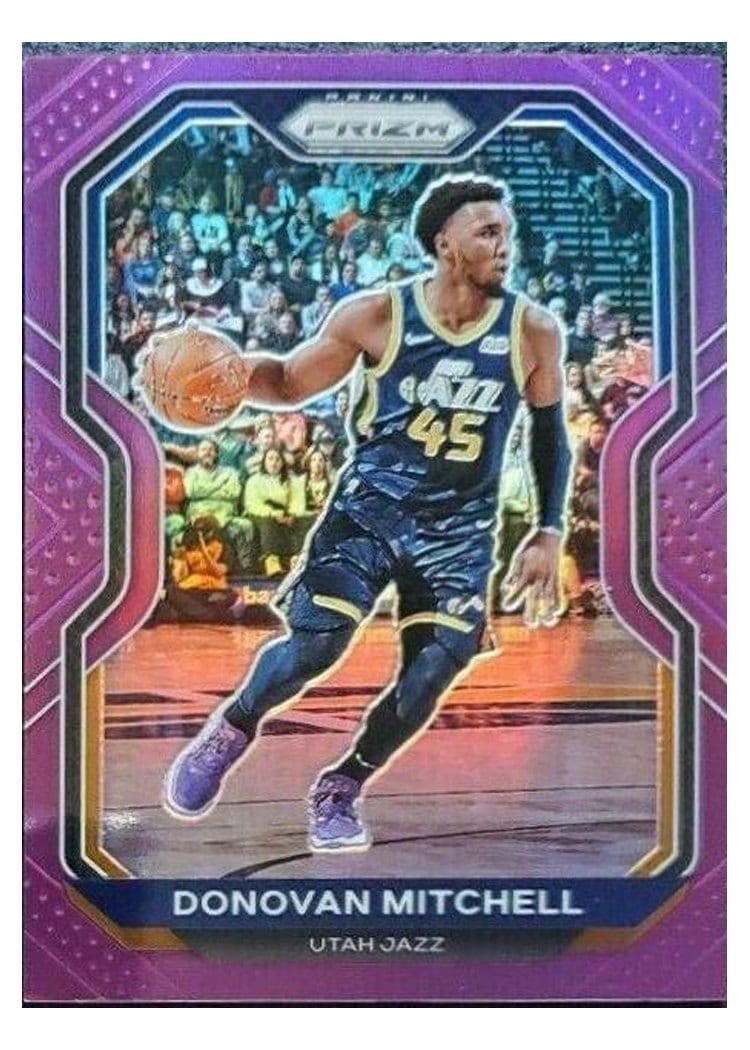 2020-21 Panini Prizm Base Set Donovan Mitchell #67 card