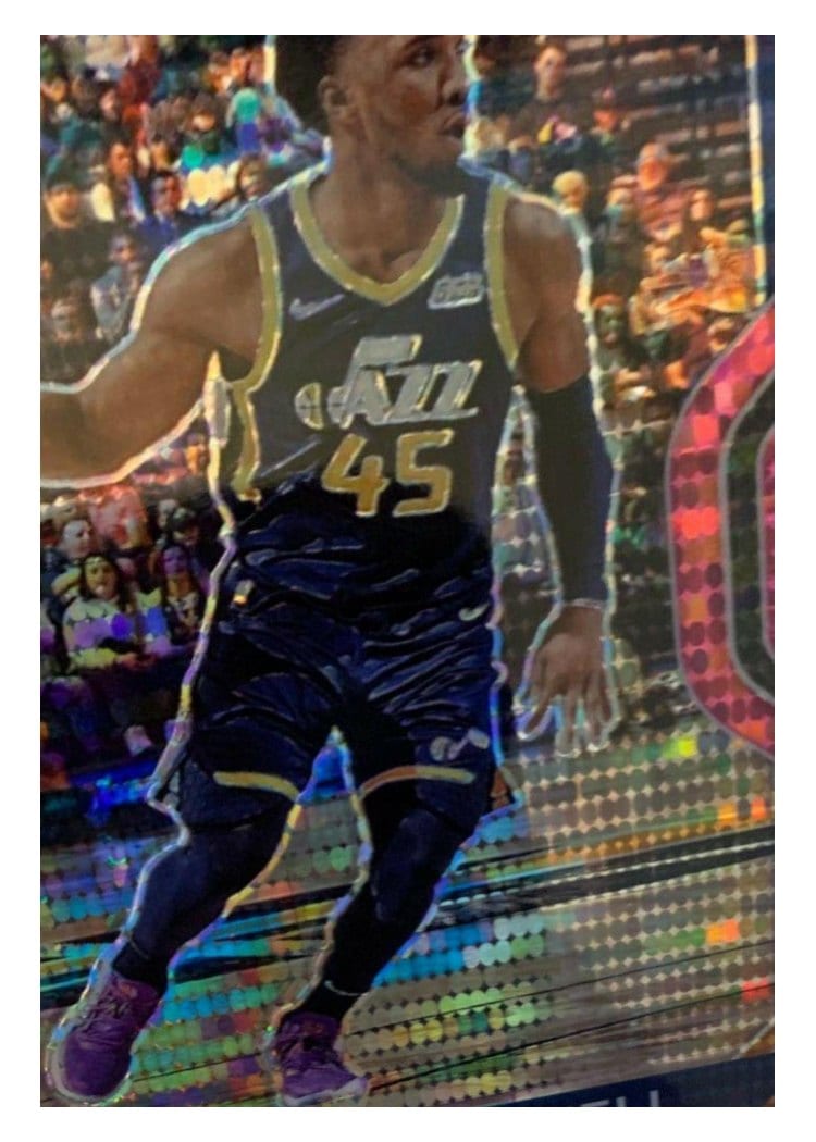 2020-21 Panini Prizm Base Set Donovan Mitchell Pink Pulsar Prizm #67 card