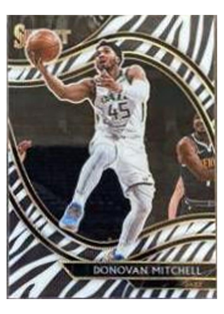 2020-21 Panini Select Base Set Donovan Mitchell #218 card