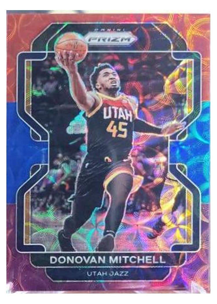 2021-22 Panini Prizm Base Set Donovan Mitchell #72 card