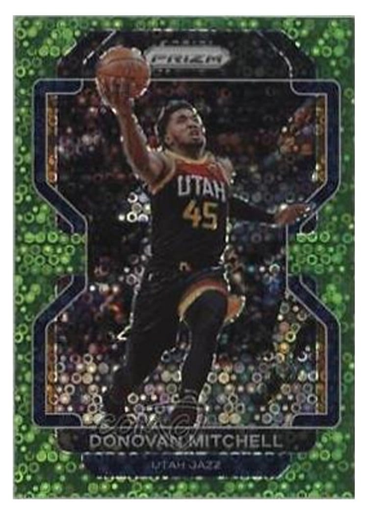 2021-22 Panini Prizm Base Set Donovan Mitchell #72 card