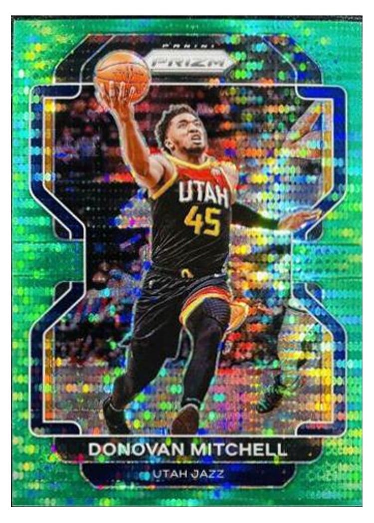 2021-22 Panini Prizm Base Set Donovan Mitchell #72 card