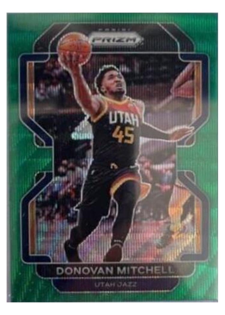 2021-22 Panini Prizm Base Set Donovan Mitchell #72 card