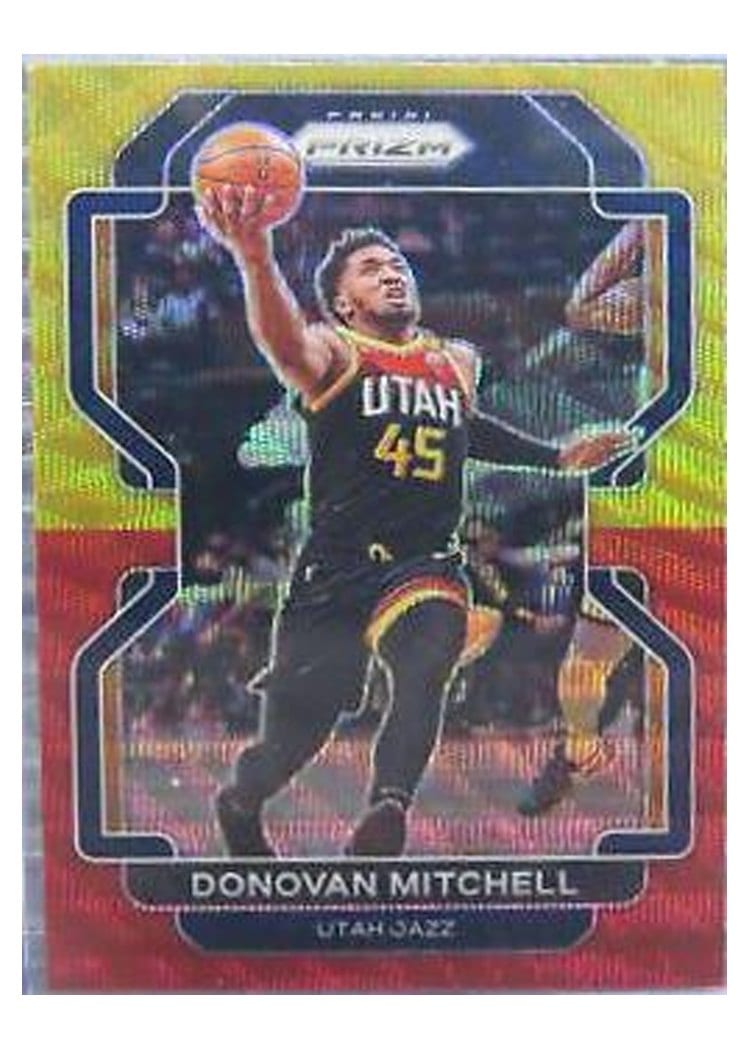 2021-22 Panini Prizm Base Set Donovan Mitchell #72 card