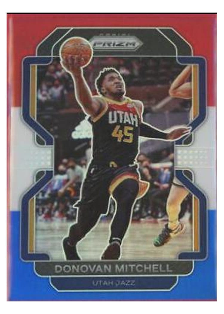 2021-22 Panini Prizm Base Set Donovan Mitchell #72 card