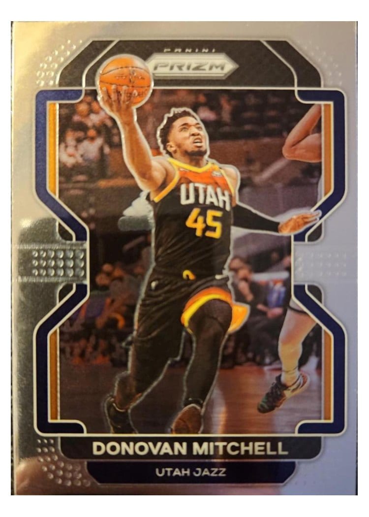 2021-22 Panini Prizm Base Set Donovan Mitchell #72 card