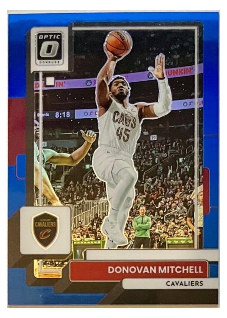 2022-23 Donruss Optic Base Set Donovan Mitchell Blue #72 card