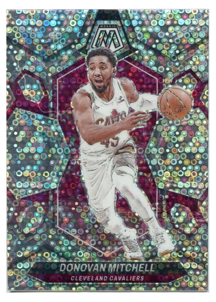 2023-24 Panini Mosaic Base Set Donovan Mitchell Silver Fast Break #143 card
