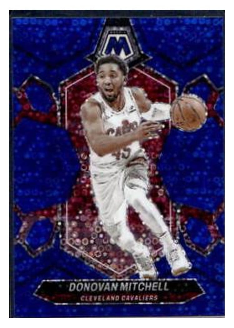 2023-24 Panini Mosaic Base Set Donovan Mitchell Blue Fast Break #143 card