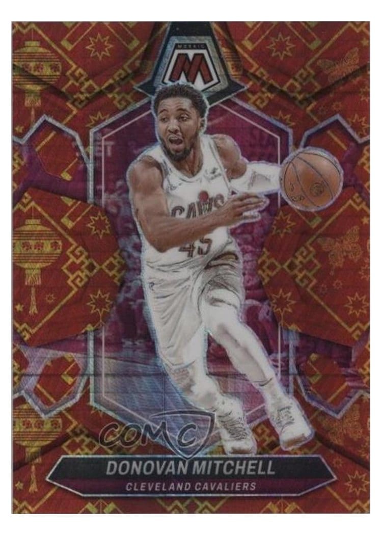 2023-24 Panini Mosaic Base Set Donovan Mitchell Lucky Envelope #143 card