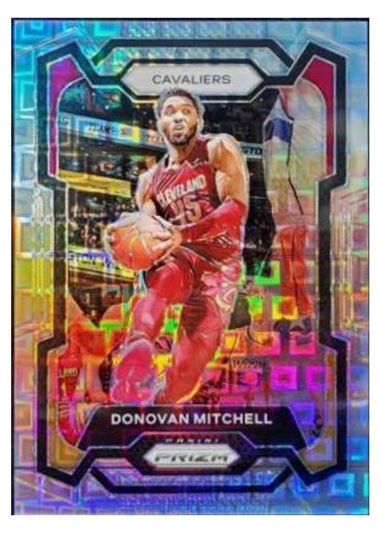 2023-24 Panini Prizm Base Set Donovan Mitchell Premium Factory Set #43 card