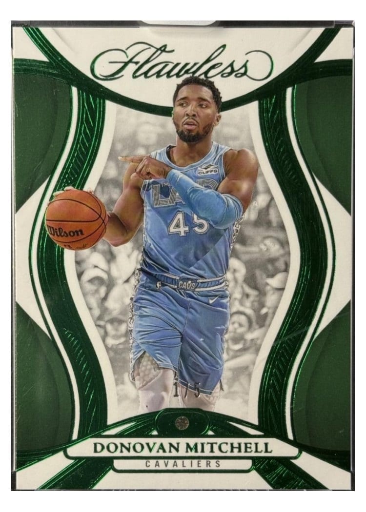 2024-25 Panini Flawless Base Gems Donovan Mitchell #56 card