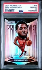 2024-25 Panini Prizm Black Prizmania Donovan Mitchell #13 card