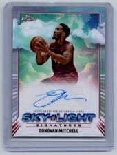 2024-25 Topps Chrome Sky-Light Signatures Donovan Mitchell #SLS-DM card