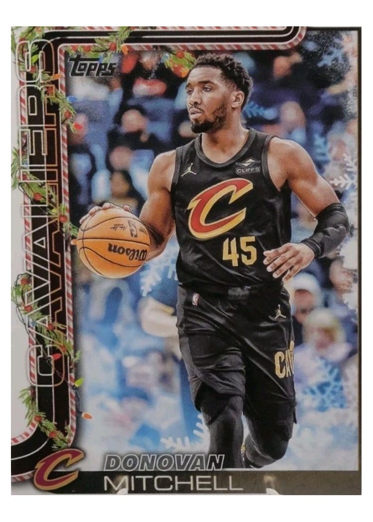 2025-26 Topps Holiday SSP Back Variations Donovan Mitchell #SSB-DM card