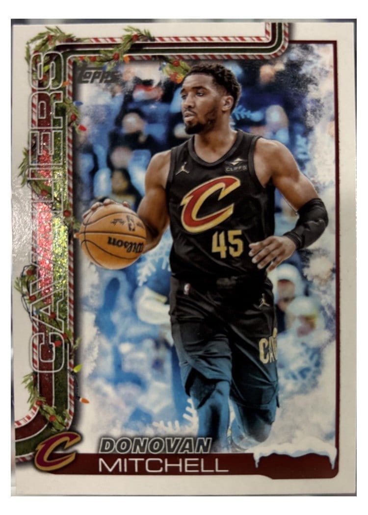2025-26 Topps Holiday SSP Photo Variations Donovan Mitchell #SSV-CC card