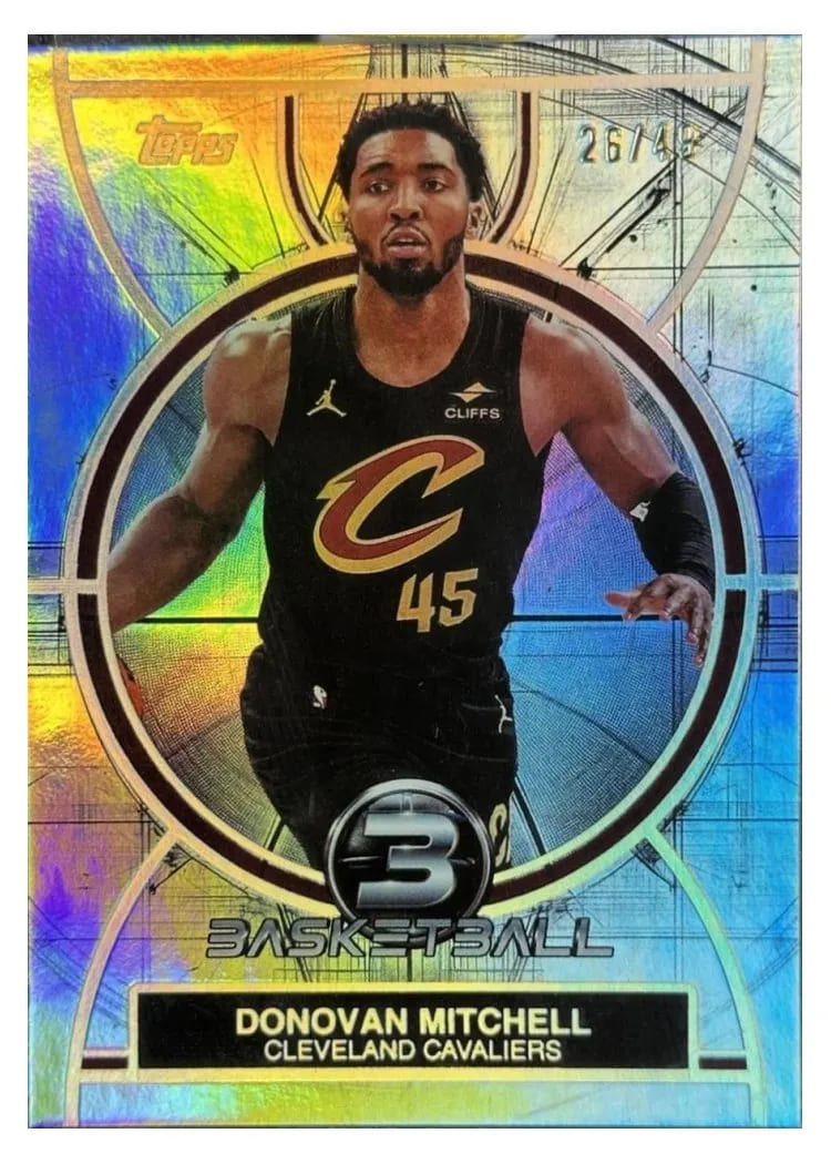 2025 Topps Three Donovan Mitchell #3 card