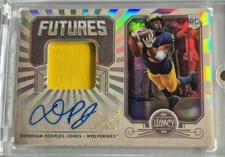2020 Panini Legacy Futures Patch Autographs Donovan Peoples-Jones #FP-DP card
