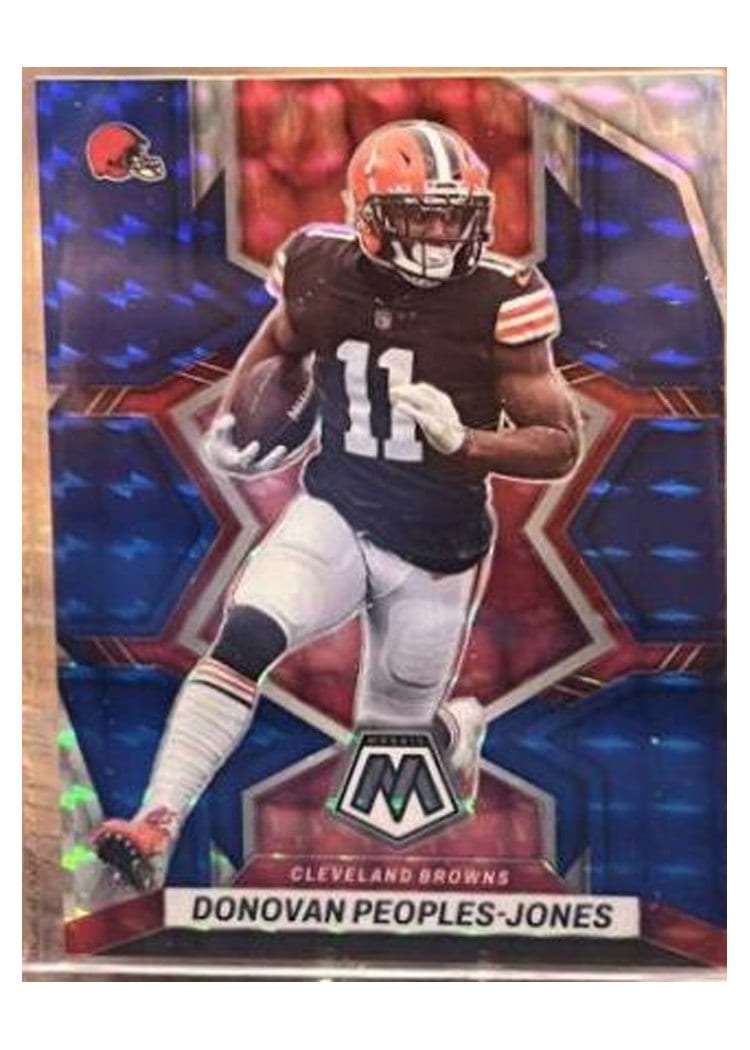 2022 Panini Mosaic Base Set Donovan Peoples-Jones Blue #49 card