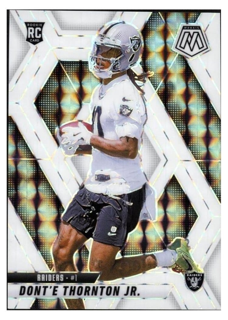 2025 Panini Mosaic Base Set Dont'e Thornton Jr. White #369 card