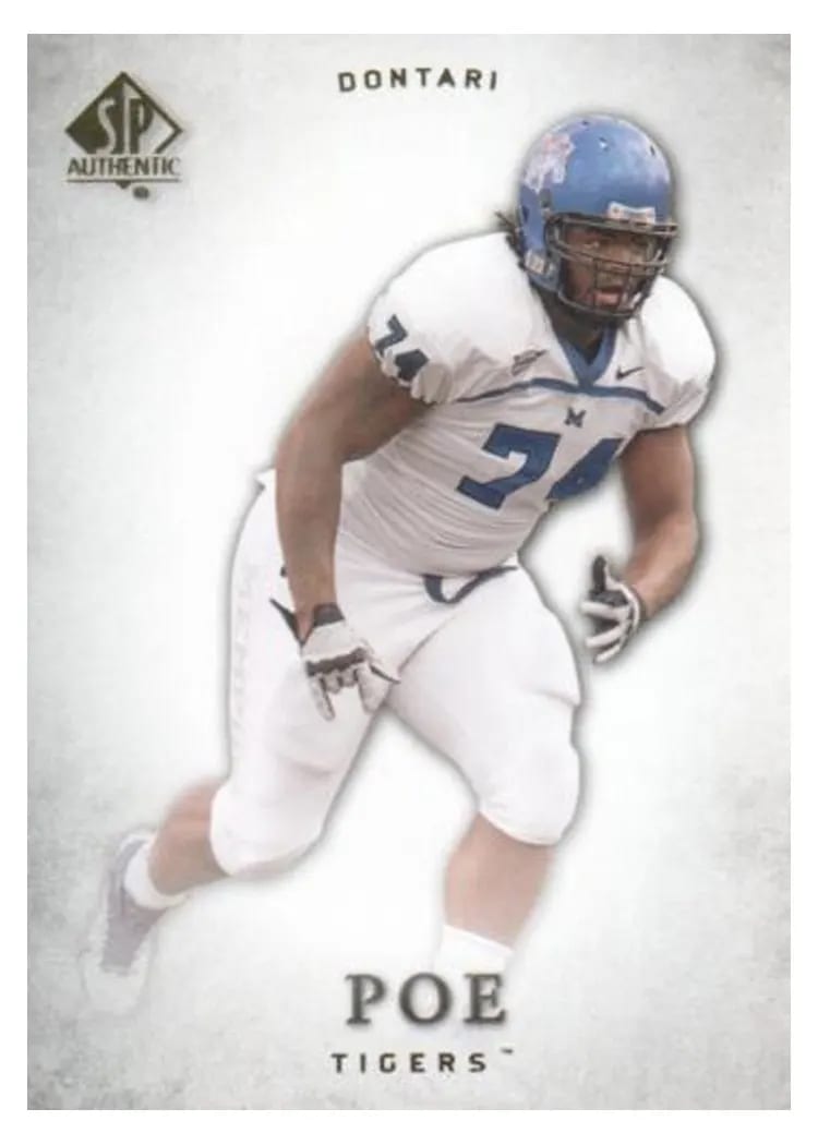 2012 SP Authentic Dontari Poe #23 card