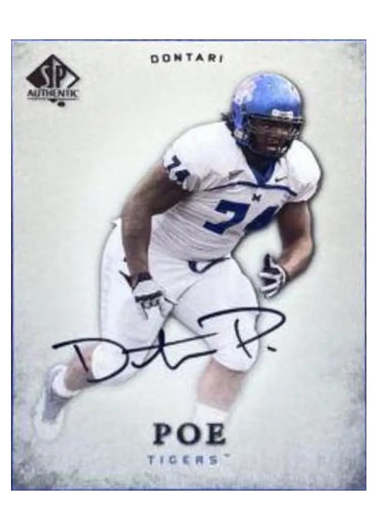 2012 SP Authentic Dontari Poe #23 card